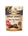 Carnilove meat jerky
Beef and beef
Okse
Naturlig snack
Hundegodbid
Tyggesnack