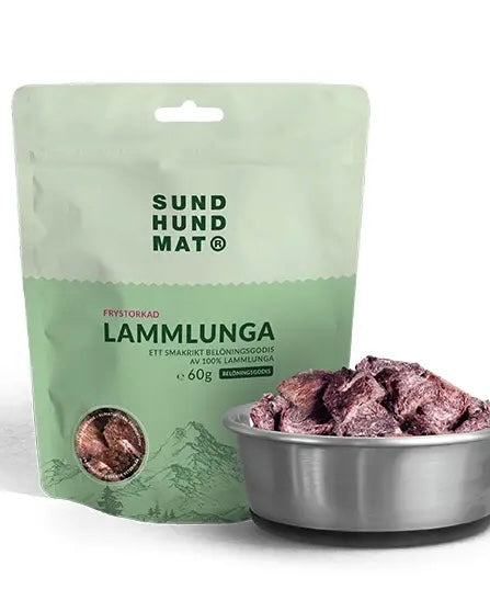 Frysetørret Lammelunge - 60g