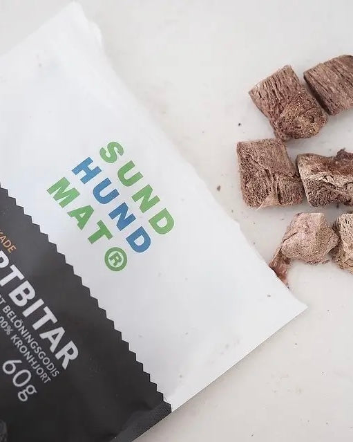 Frysetørrede Hjortebidder - 60g