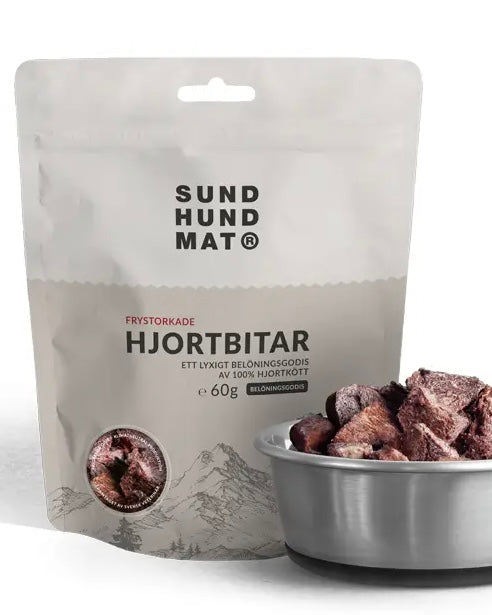 Frysetørrede Hjortebidder - 60g