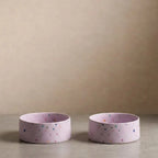 Purple Dot Keramikskåle - 2 stk, 16,5 cm