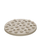 LICK PAD FLEUR TAUPE ROUND