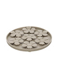 LICK PAD FLEUR TAUPE ROUND