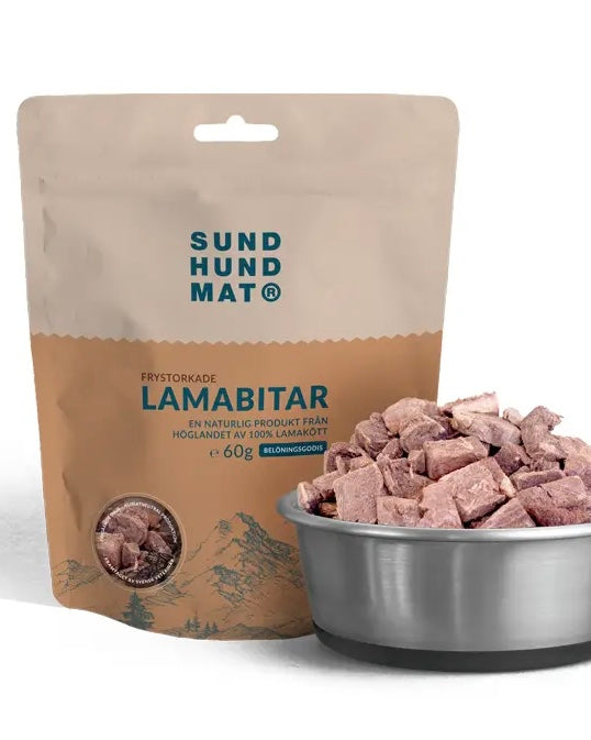 Frysetørrede Lamabidder - 60g
