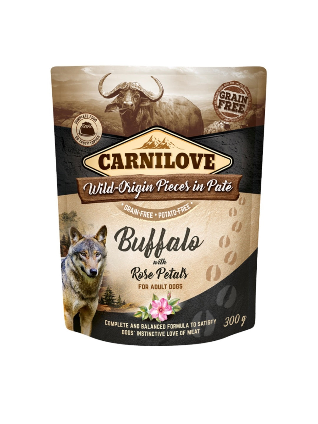 Carnilove Pouch Paté Buffalo with Rose Petals 300 g