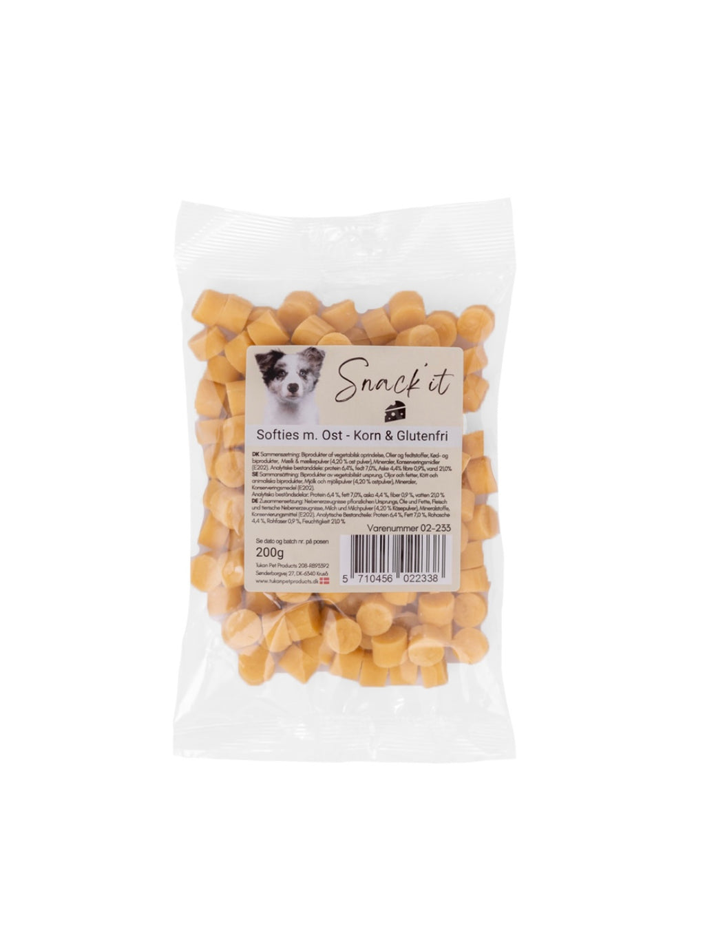 Snack’it softies m. Ost
Naturlig snack
Hundegodbid
Træningsgodbid