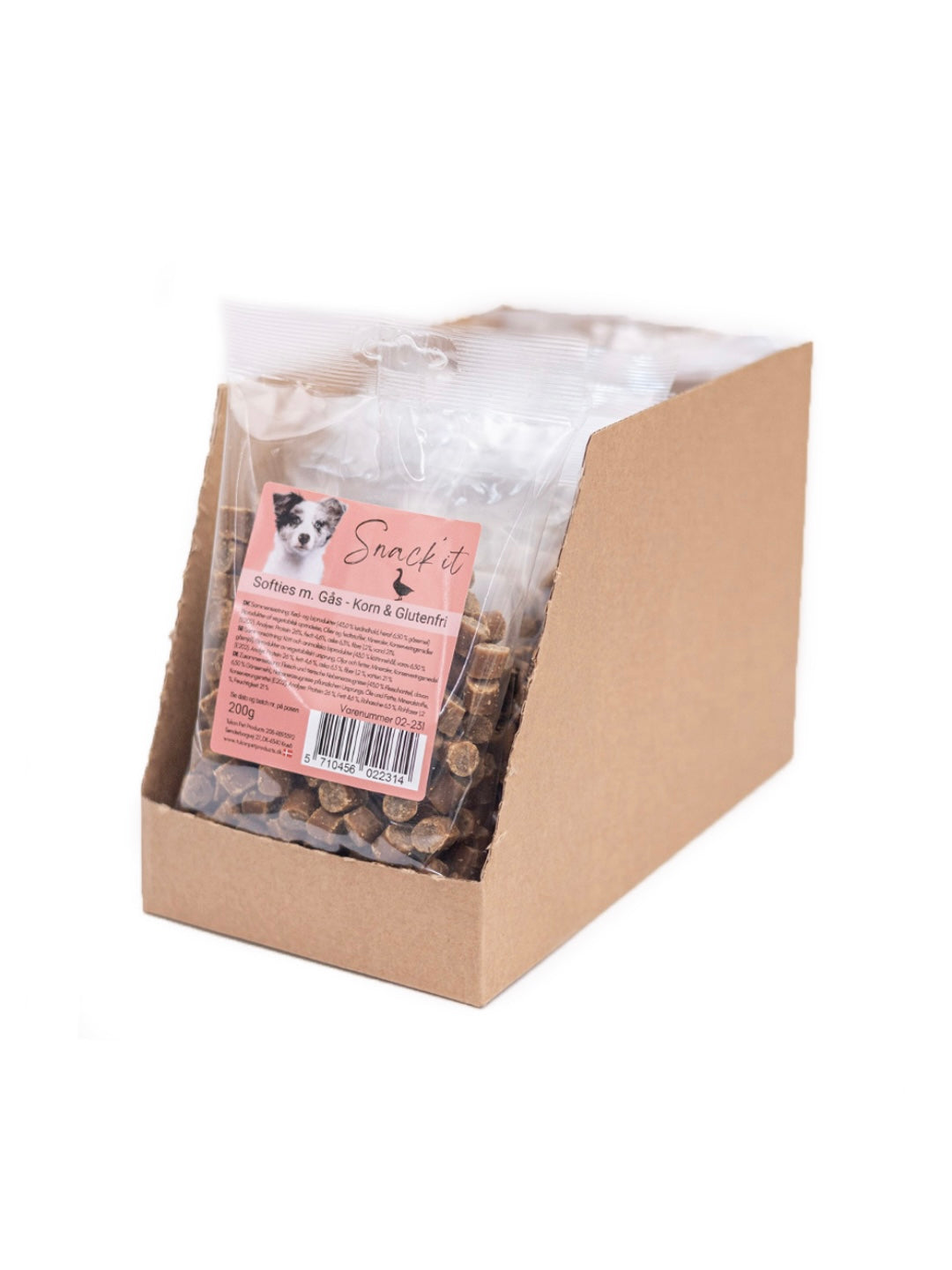 Snack’it softies m. Gås
Naturlig snack
Hundegodbid
Træningsgodbid