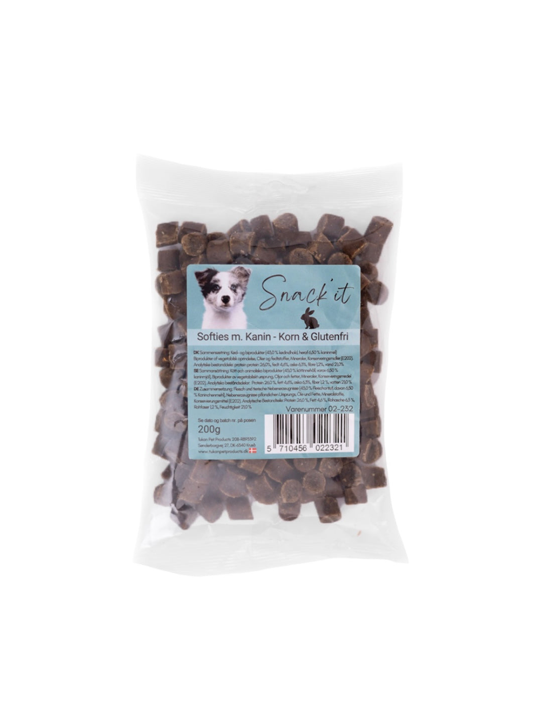 Snack’it softies m. Kanin
Naturlig snack
Hundegodbid
Træningsgodbid